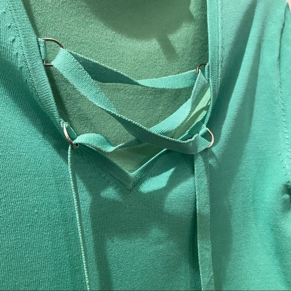 BCBGMAXAZRIA Turquoise Long Sleeve Top - Picture 6 of 6